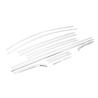 Full window trim set (14 pcs, stainless steel) photo 3
