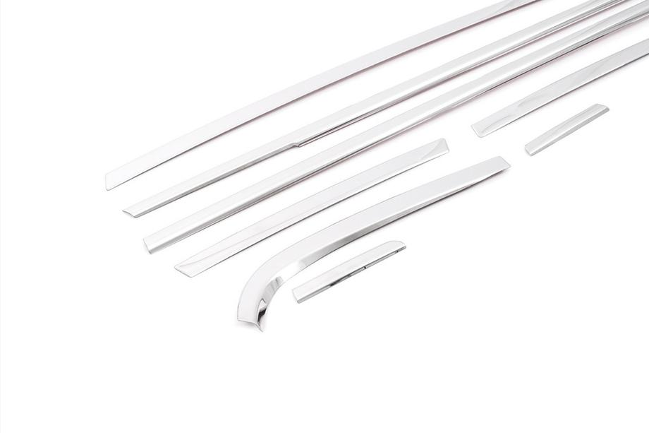 Hyundai Bayon 2021- Full window trim set (14 pcs, stainless steel) Photo 4