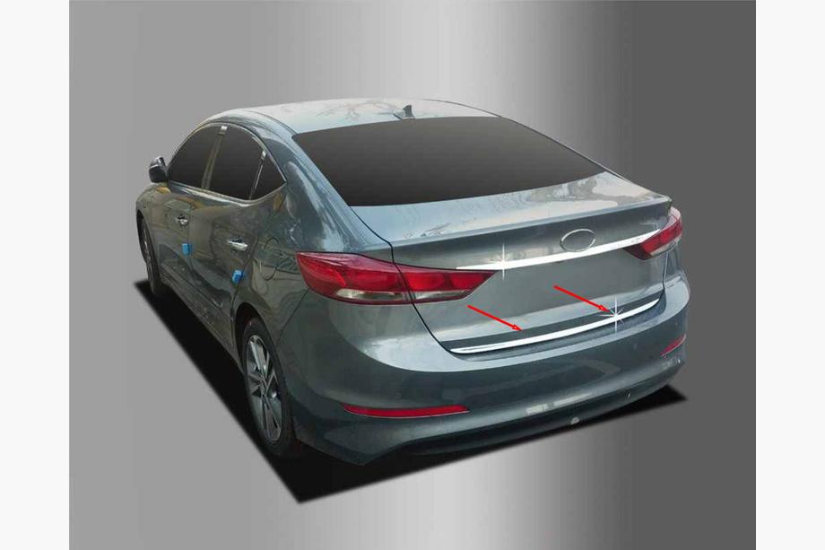 Hyundai Elantra (AD) 2015-2020 Trunk trim stainless steel Photo 3