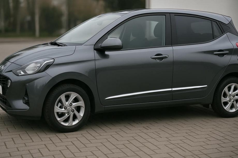 Hyundai I-10 2020- Chrome Door Moldings (4 pcs, Stainless Steel) Image