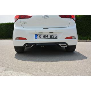 Rear bumper extension Meliset (primed for painting) Hyundai I-20 2014-2020 photo 1