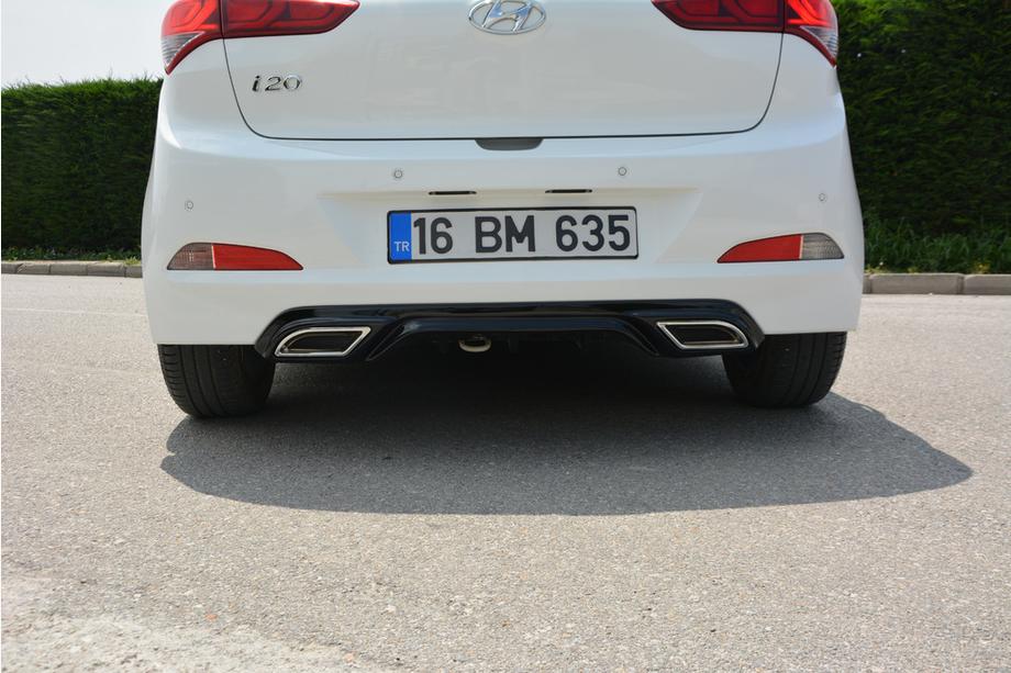 Hyundai I-20 2014-2020 Rear bumper extension Meliset (primed for painting) Image
