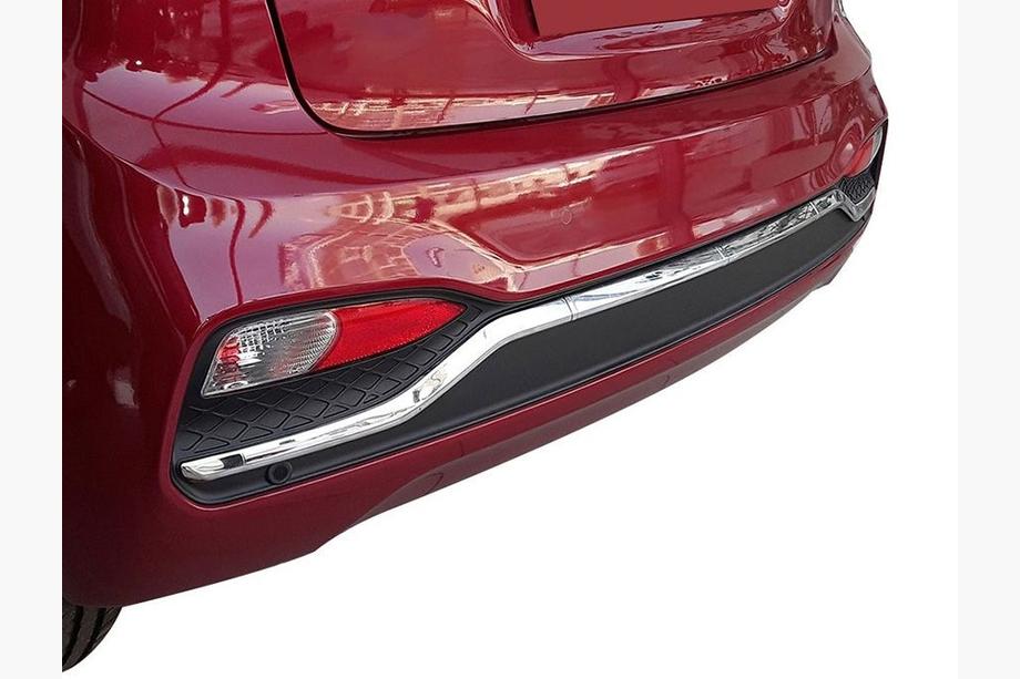 Hyundai I-20 2014-2020 Rear bumper sill protector 2018-2020 stainless steel Image