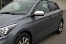 Hyundai I-20 2014-2020 Mirror Covers V2 (2 pcs, Stainless Steel) photo 1