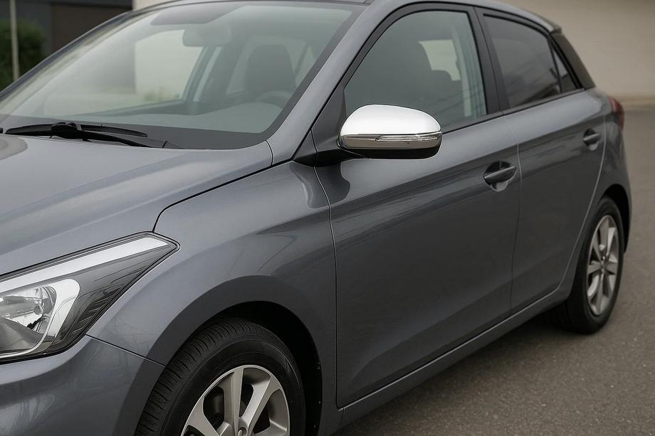 Hyundai I-20 2014-2020 Mirror Covers V2 (2 pcs, Stainless Steel) Image