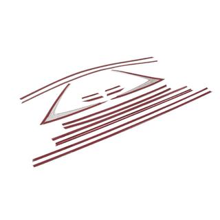 Full window trim set (14 pcs, stainless steel) Hyundai I-20 2020- photo 4