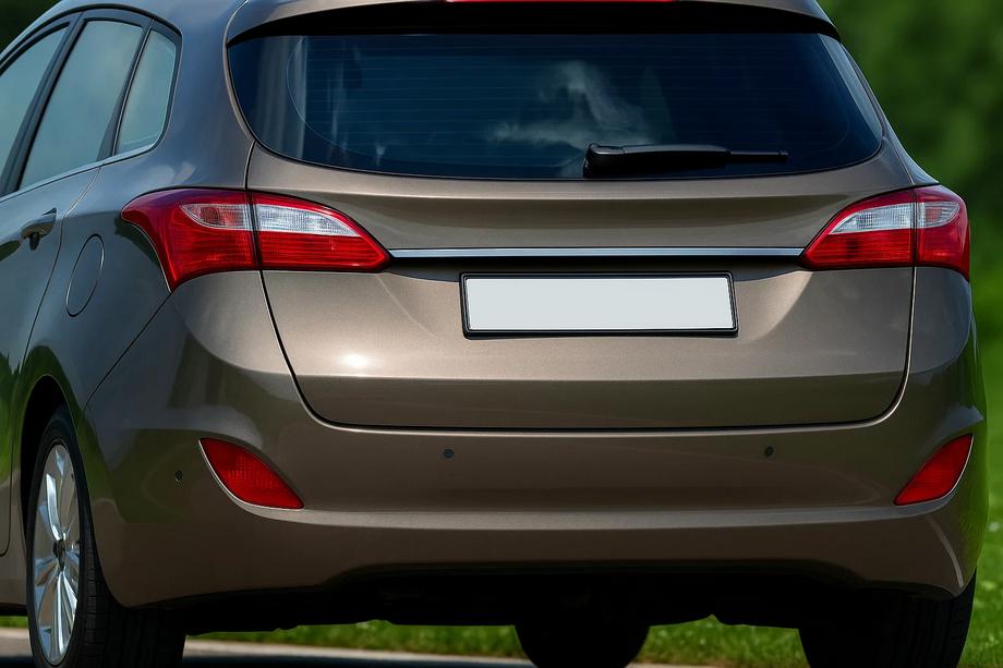 Hyundai I-30 2012-2017 Chrome trim above license plate (SW, stainless steel) Image