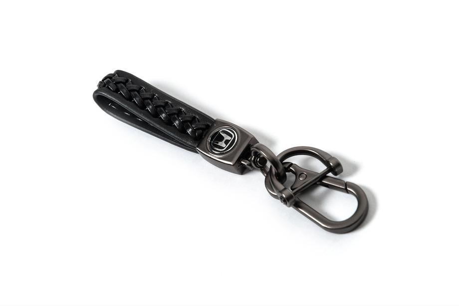 Honda Leather Keychain V2 with Honda Logo Image