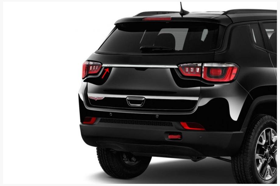 Jeep Compass 2016- Chrome trunk lid trim (stainless steel) Image