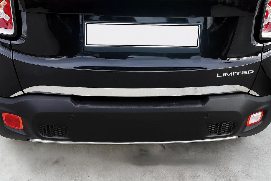 Jeep Renegade 2014- Trunk Trim 2019 (3 pcs, Stainless Steel) Image