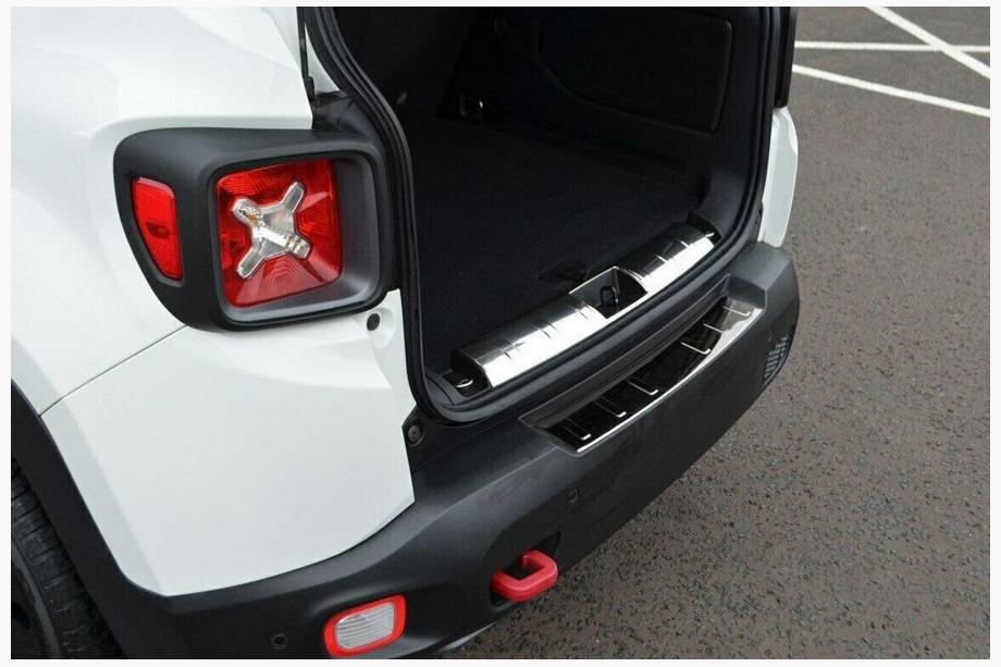 Jeep Renegade 2014- Stainless Steel Rear Bumper Protector Image