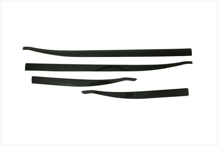 Jeep Renegade 2014- Door Mouldings (4 pcs, Carbon) Image