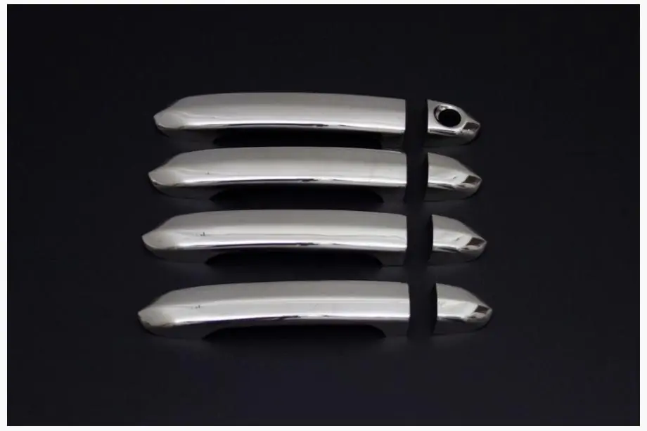 Man TGE 2017- Chrome Door Handle Covers (1 with keyhole, 4 pcs, stainless steel) Image
