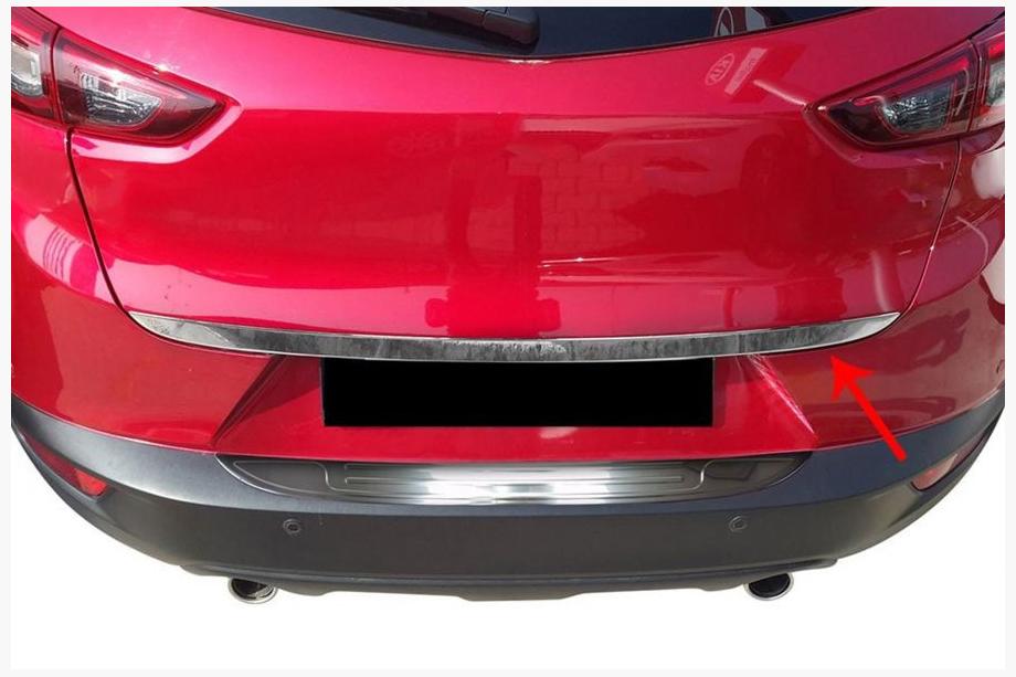 Mazda CX-3 2015- Trunk trim stainless steel Image