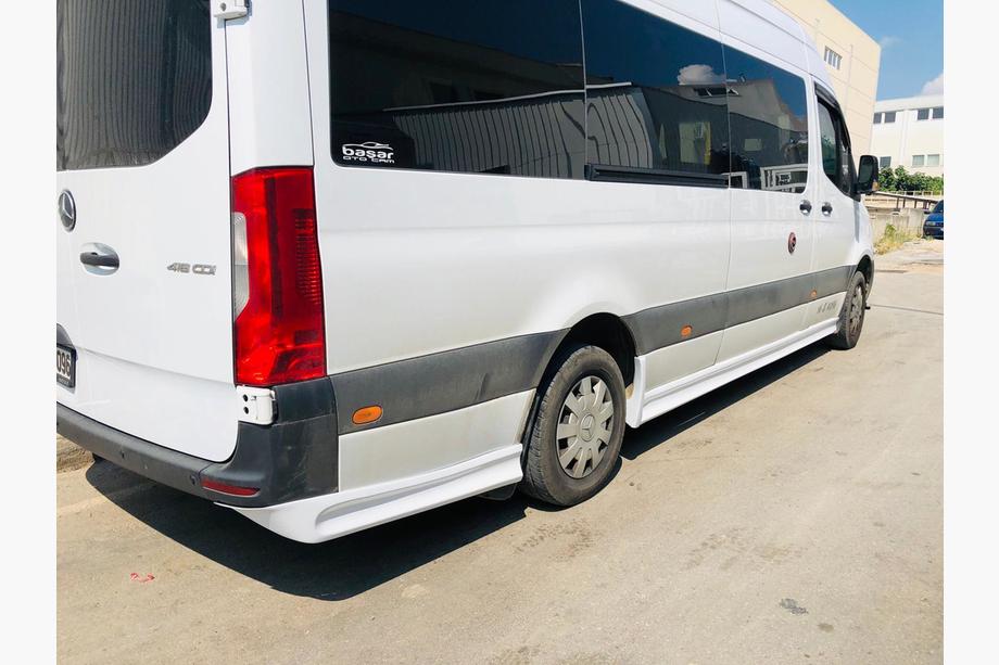 Mercedes Sprinter W907/W910 2018- Side Skirt Set (primed for painting) L3 - Long (for tuning bumper) Image