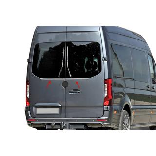 Rear window trim (2 pcs, stainless steel) photo 1