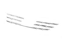 Renault Megane IV 2016-2025 Chrome Grille Covers 2021+ (5 pcs, Stainless Steel) Carmos - Turkish Stainless Steel photo 4