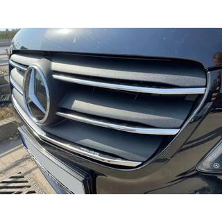 Chrome Grille Covers 2020+ (5 pcs, Stainless Steel) Mercedes Vito/V-class W447 2014- photo 3