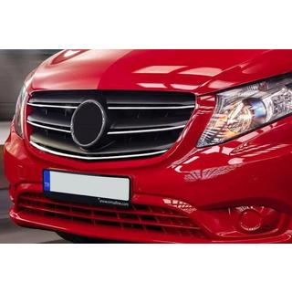 Chrome Grille Covers 2020+ (5 pcs, Stainless Steel) Mercedes Vito/V-class W447 2014- photo 1