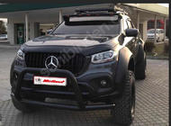 Mercedes X class 2017-2020 Windshield Spoiler (V3, paintable) photo 2