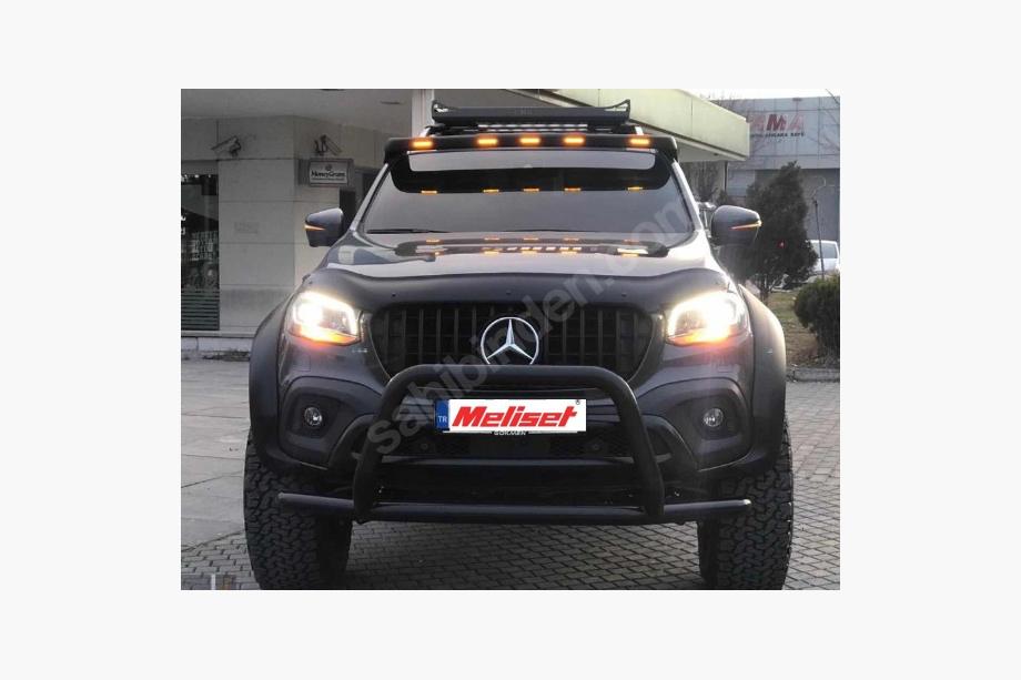 Mercedes X class 2017-2020 Windshield Spoiler (V3, paintable) Image