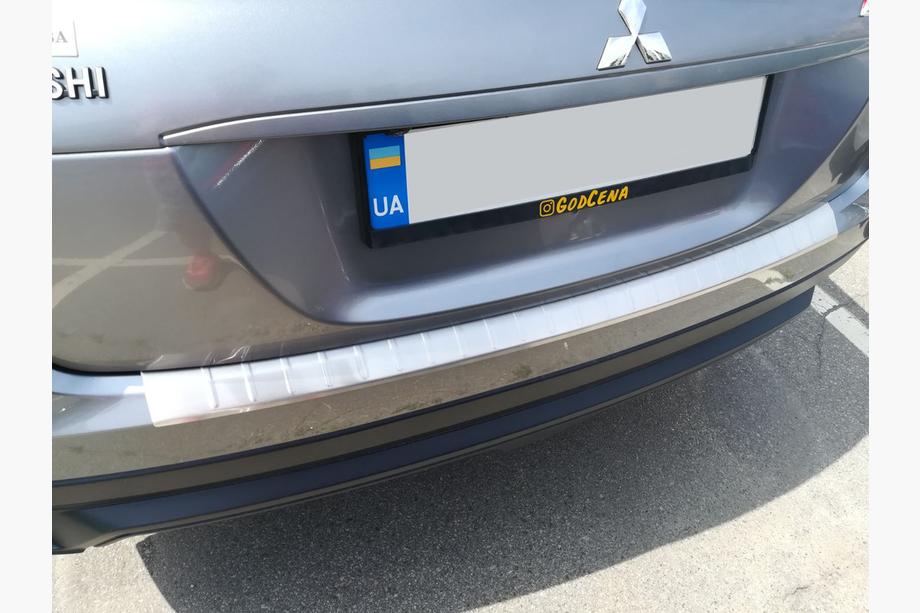 Mitsubishi Eclipse Cross 2017- Rear bumper protector (OmsaLine, stainless steel) Image