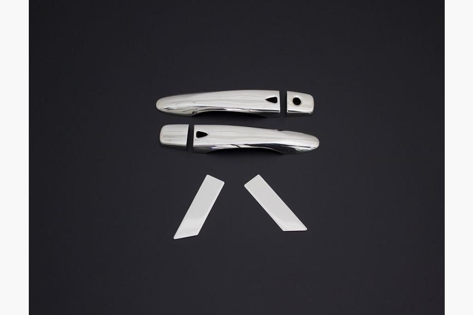 Nissan Micra K14 2016- Chrome Door Handle Covers (4 pcs, Stainless Steel) Image