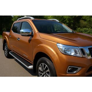 Mirror Covers (2 pcs, Stainless Steel) Nissan Navara/NP300 2016- photo 1
