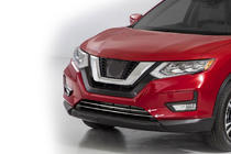 Nissan X-trail T32/Rogue 2014-2021 Bumper Grille Trim Covers (2017-2021, 2 pcs, Stainless Steel) photo 1