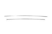 Nissan X-trail T32/Rogue 2014-2021 Bumper Grille Trim Covers (2017-2021, 2 pcs, Stainless Steel) photo 2