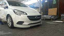 Opel Corsa E 2015-2019 Front lower lip spoiler (primed) photo 1