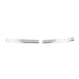 Rear bumper sill cover OmsaLine stainless steel Opel Crossland X 2017-2024 photo 1