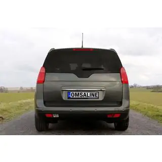 Chrome trim above license plate OmsaLine (stainless steel)