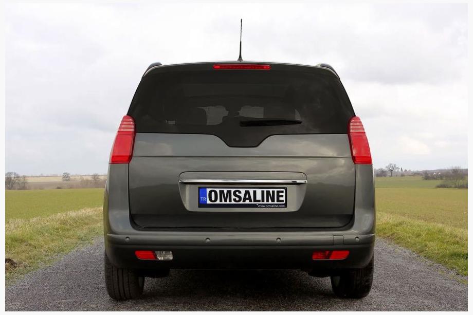 Peugeot 5008 2009-2016 Chrome trim above license plate OmsaLine (stainless steel) Image