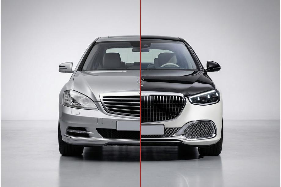 Mercedes S-class W221 2005-2013 W223 Maybach facelift kit Image