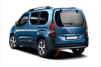 Peugeot Partner/Rifter 2019- Rear bumper trim stainless steel photo 2