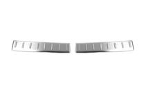 Renault Captur 2019- Stainless steel rear bumper protector matte (2 pcs) photo 2