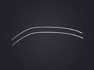 Renault Captur 2019- Upper window trim stainless steel (8 pcs) photo 2