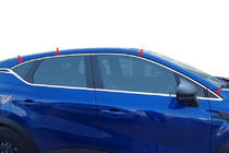 Renault Captur 2019- Upper window trim stainless steel (8 pcs) photo 1