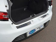 Renault Clio IV 2012-2019 Rear bumper protector HB (2 pcs, stainless steel) photo 1