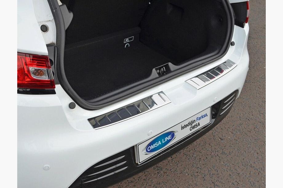 Renault Clio IV 2012-2019 Rear bumper protector HB (2 pcs, stainless steel) Image