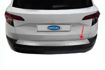 Skoda Karoq 2018- Rear Bumper Protector OmsaLine Stainless Steel photo 1