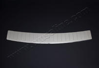 Skoda Rapid 2012-2019 Rear bumper protector OmsaLine (SW, stainless steel) photo 1