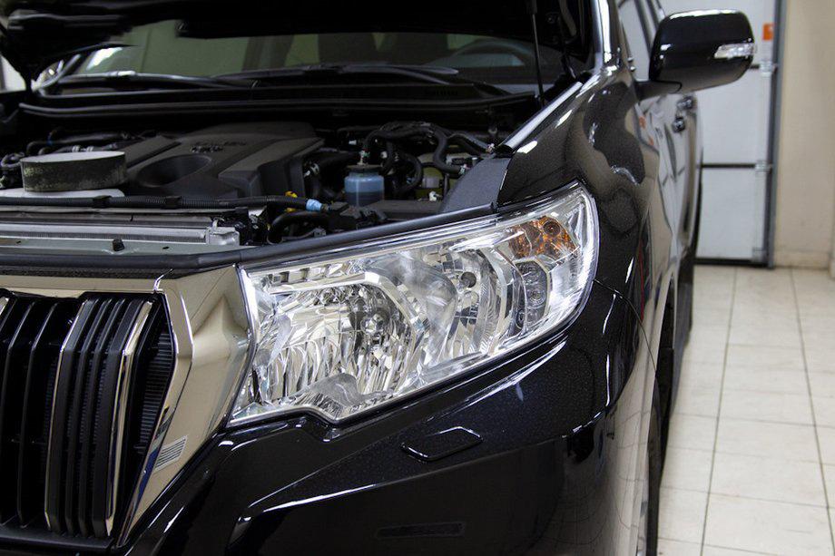 Toyota Land Cruiser Prado 150 2009-2023 Headlight eyelid driver side (for reflector) Photo 1