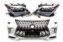 Lexus LX570/450d 2008-2022 Mini Facelift Kit from 2008-2015 model to TRD Sport (bumper, headlights) photo 4