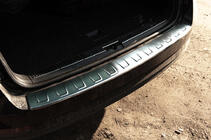 Skoda Superb 2015-2024 Rear Bumper Protector SW Stainless Steel photo 1