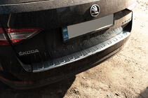 Skoda Superb 2015-2024 Rear Bumper Protector SW Stainless Steel photo 7