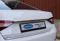 Skoda Superb 2015-2024 Trunk trim above license plate Sedan (stainless steel) photo 1