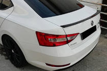 Skoda Superb 2015-2024 Lip Spoiler (Omsa, black) photo 1
