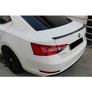 Lip Spoiler (Omsa, black) Skoda Superb 2015-2024